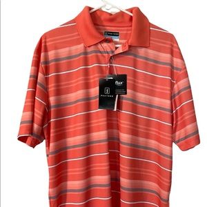 PGA Tour Airflux Orange Golf Polo Shirt Size XL NWT